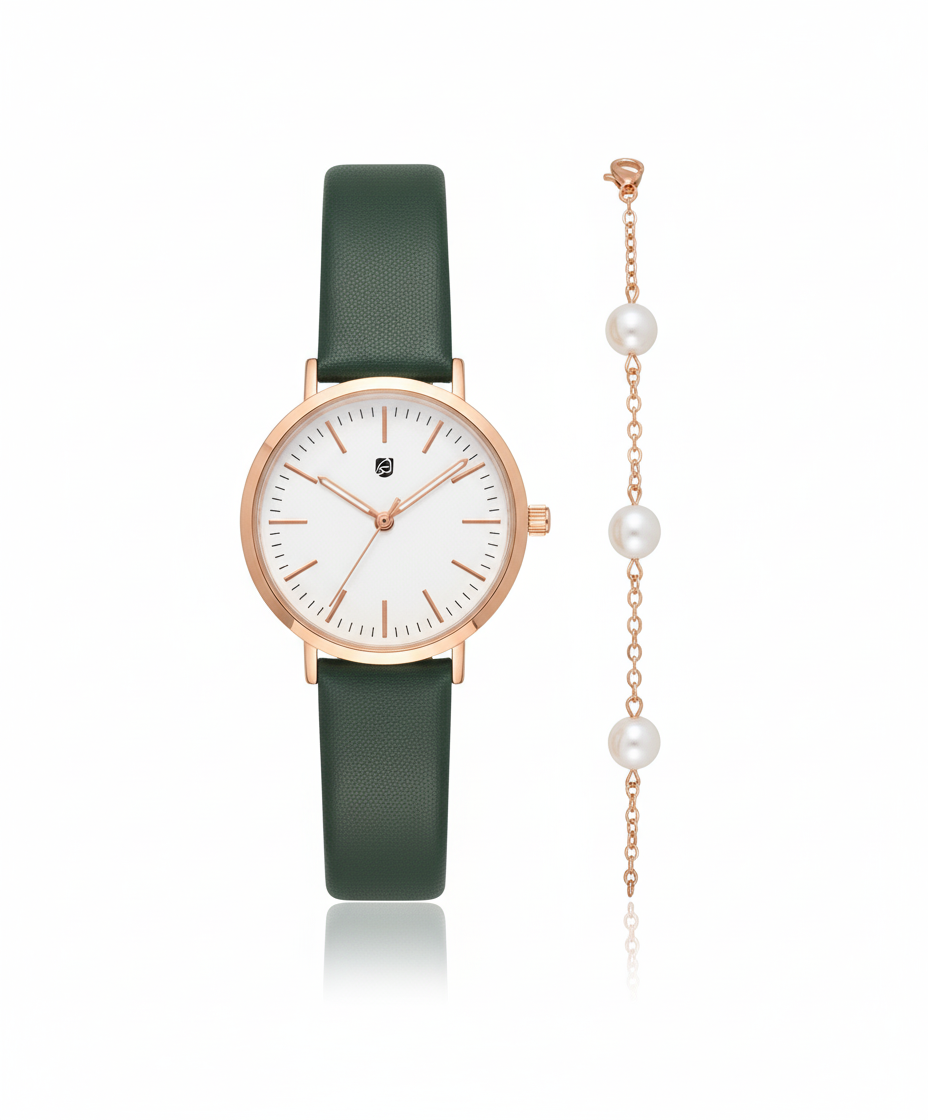 AURIOL LADIES WATCH AND BRACELET SET
