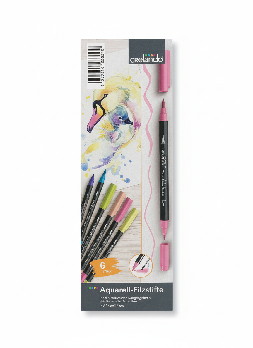 Crelando Aquarell-Filzstifte