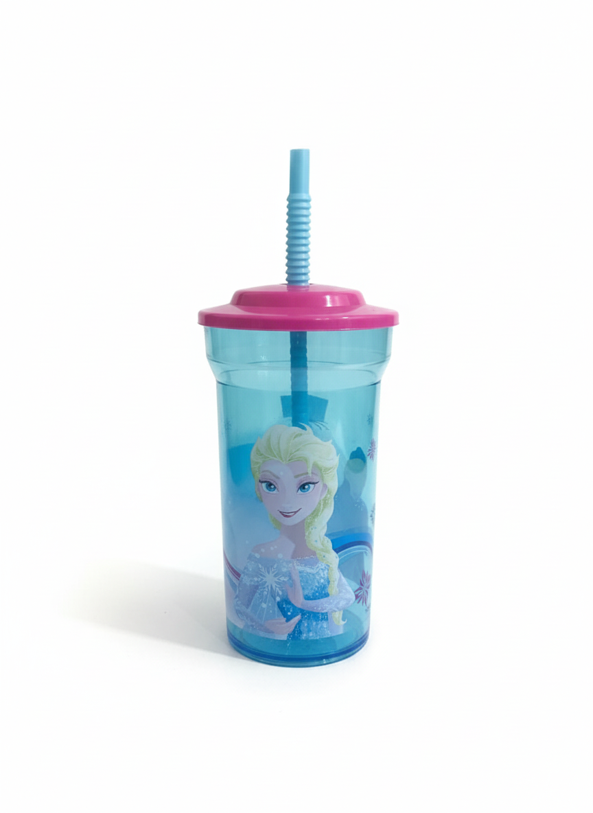 Disney Frozen-themed tumbler cup featuring Elsa