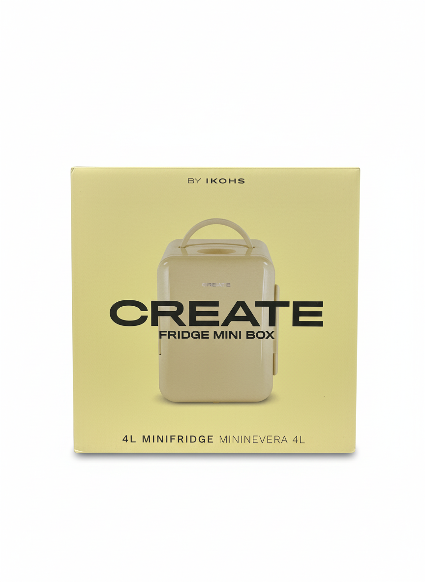 CREATE FRIDGE MINI BOX by IKOHS, which is a 4L portable mini-fridge