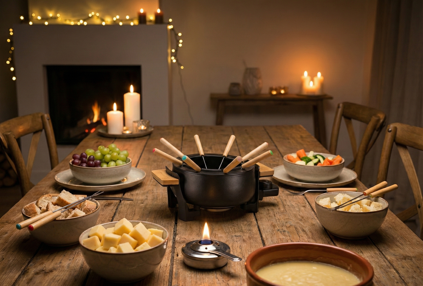 Princess Bambus Fondue set