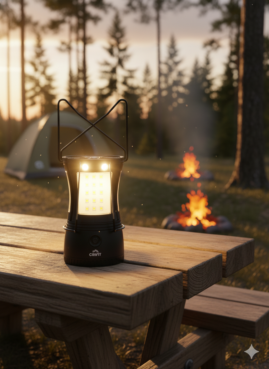 Crivit 2-in-1 camping lamp