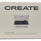 CREATE Record Player Compact," a retro-styled portable turntable