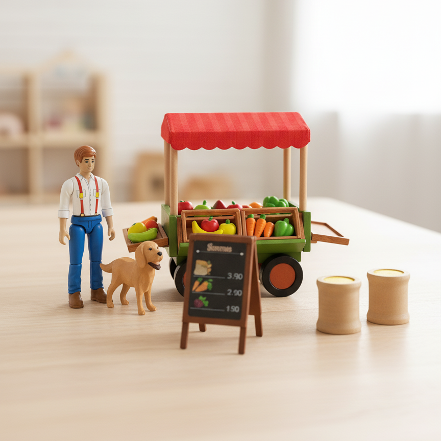 Playtive Farm Market Stand