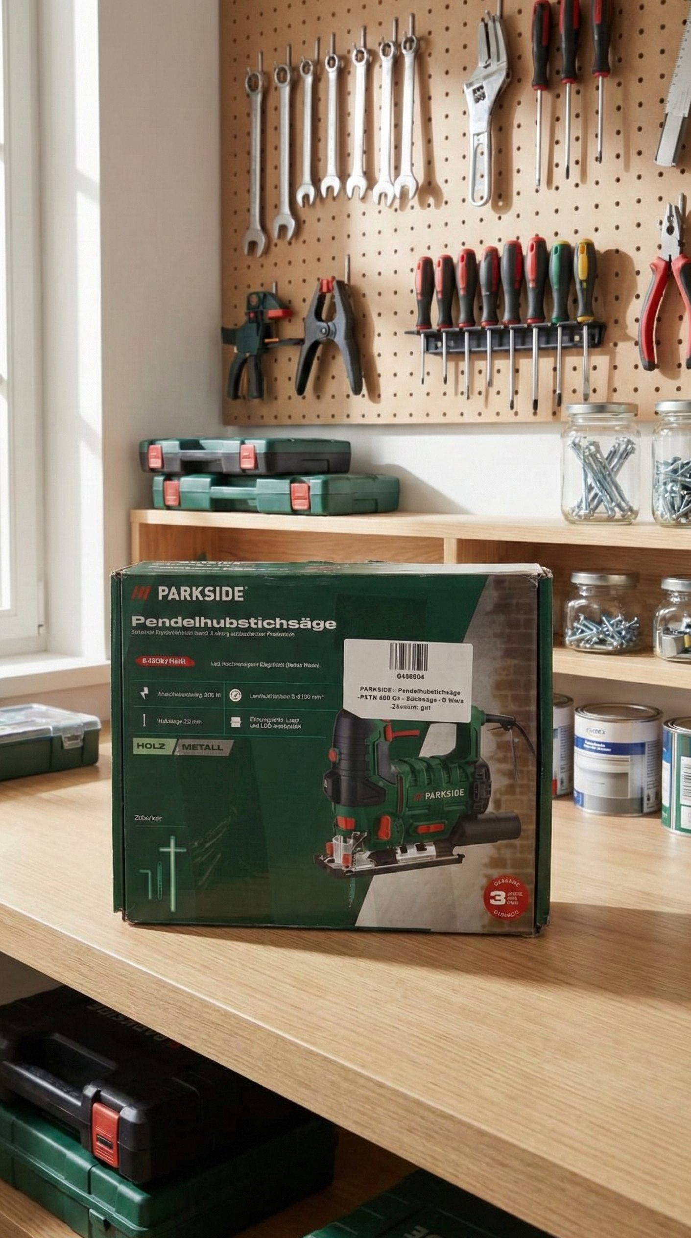 Parkside PSTD 800 W Pendulum Jigsaw, a corded electric power tool.