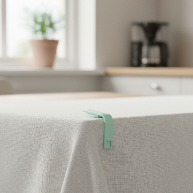 Fackelmann tablecloth clips.