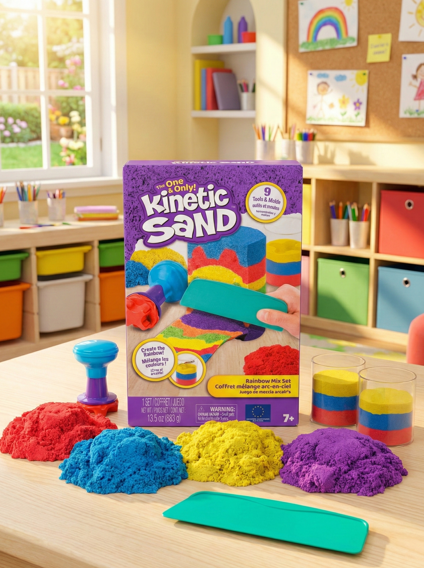 Kinetic Sand Rainbow Mix Set