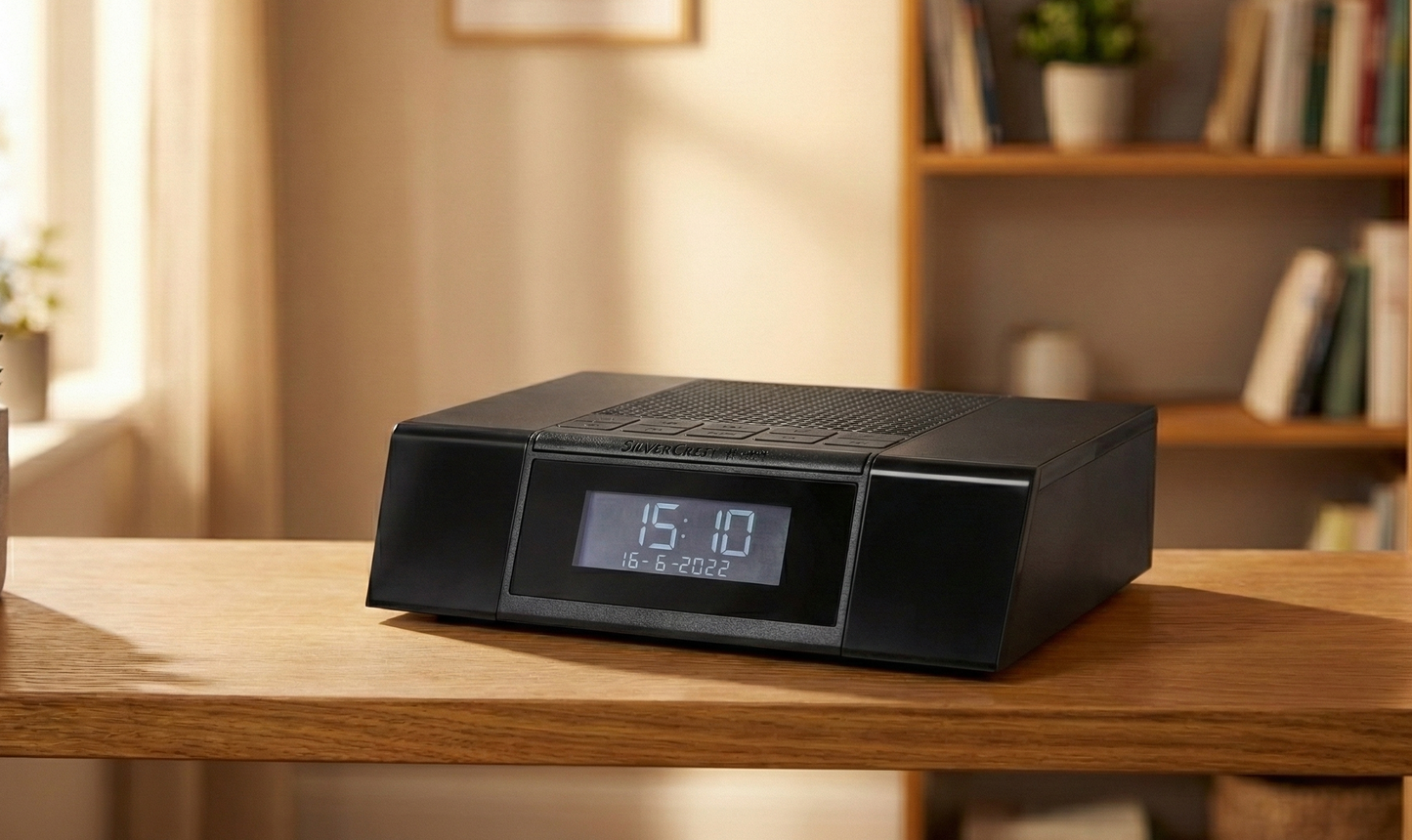SilverCrest DAB+ Radio with an alarm function.