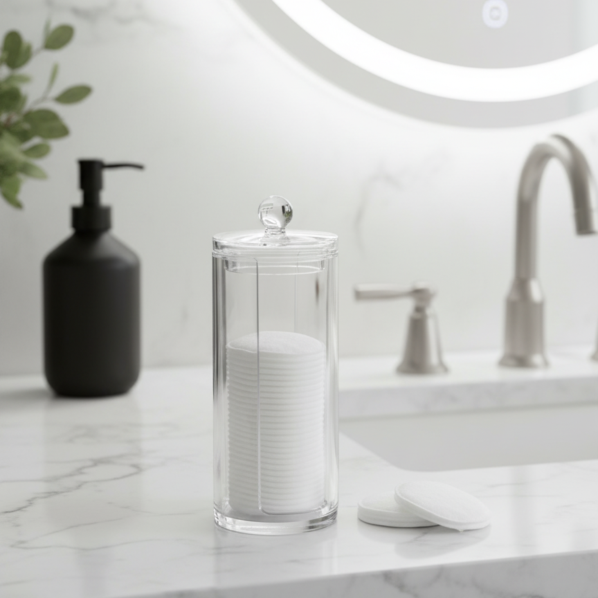 cosmetic organizer for cotton pads