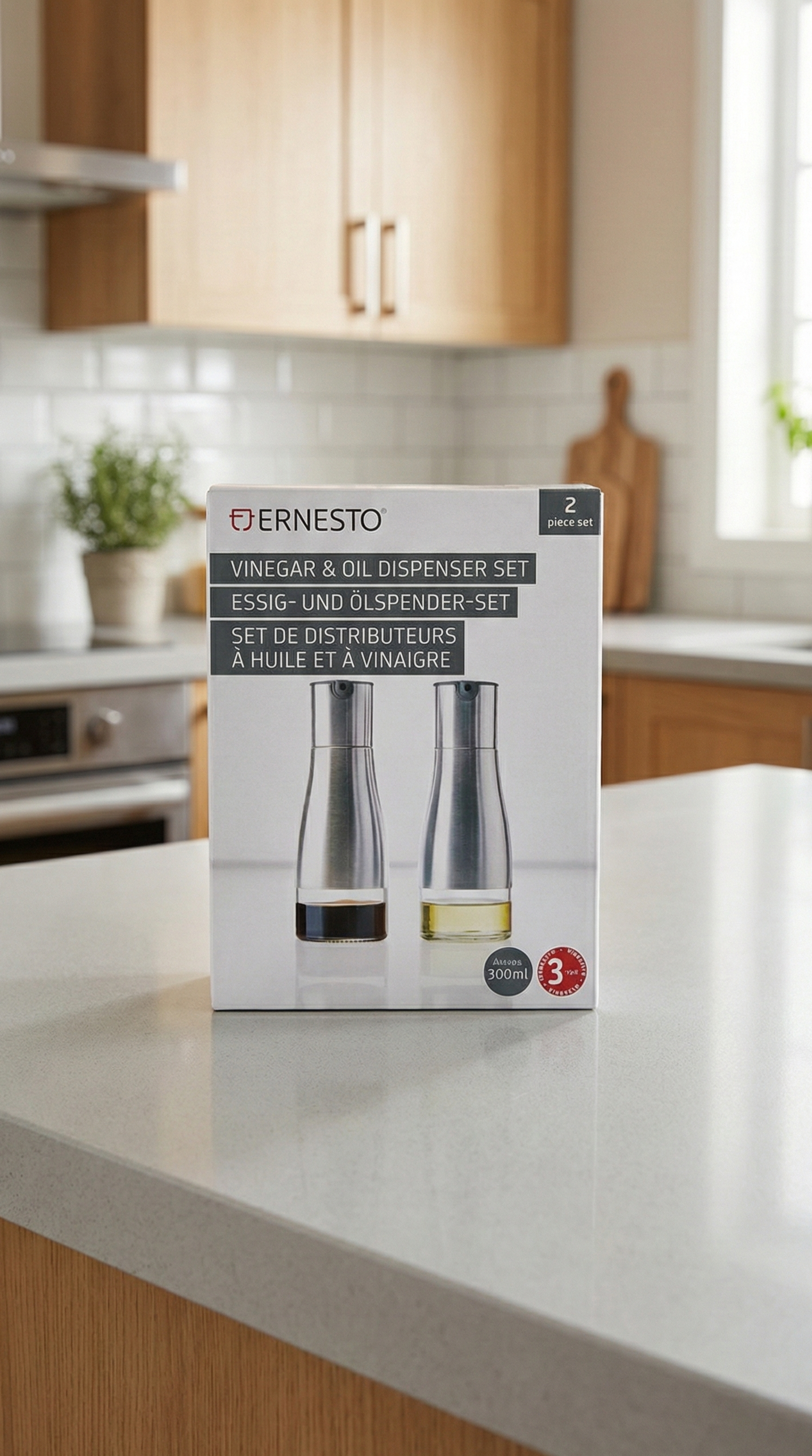 Ernesto Vinegar & Oil Dispenser Set.