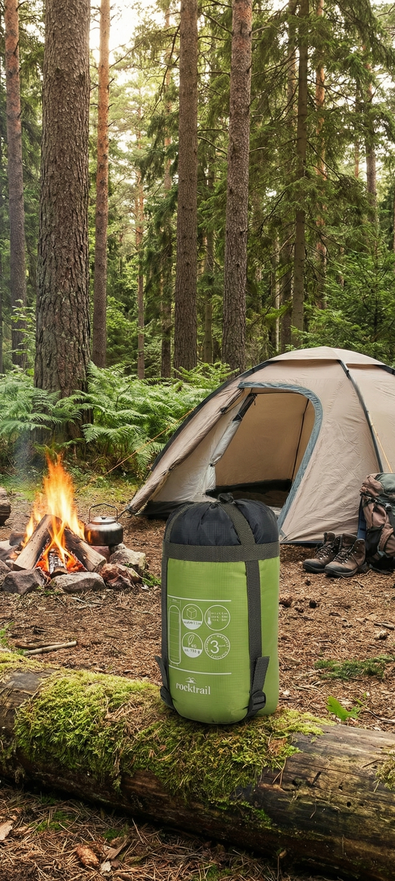 Rocktrail ultralight sleeping bag.