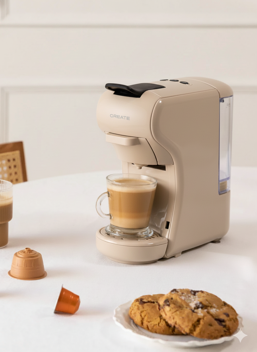 CREATE POTTS Multicapsule Espresso Coffee Maker