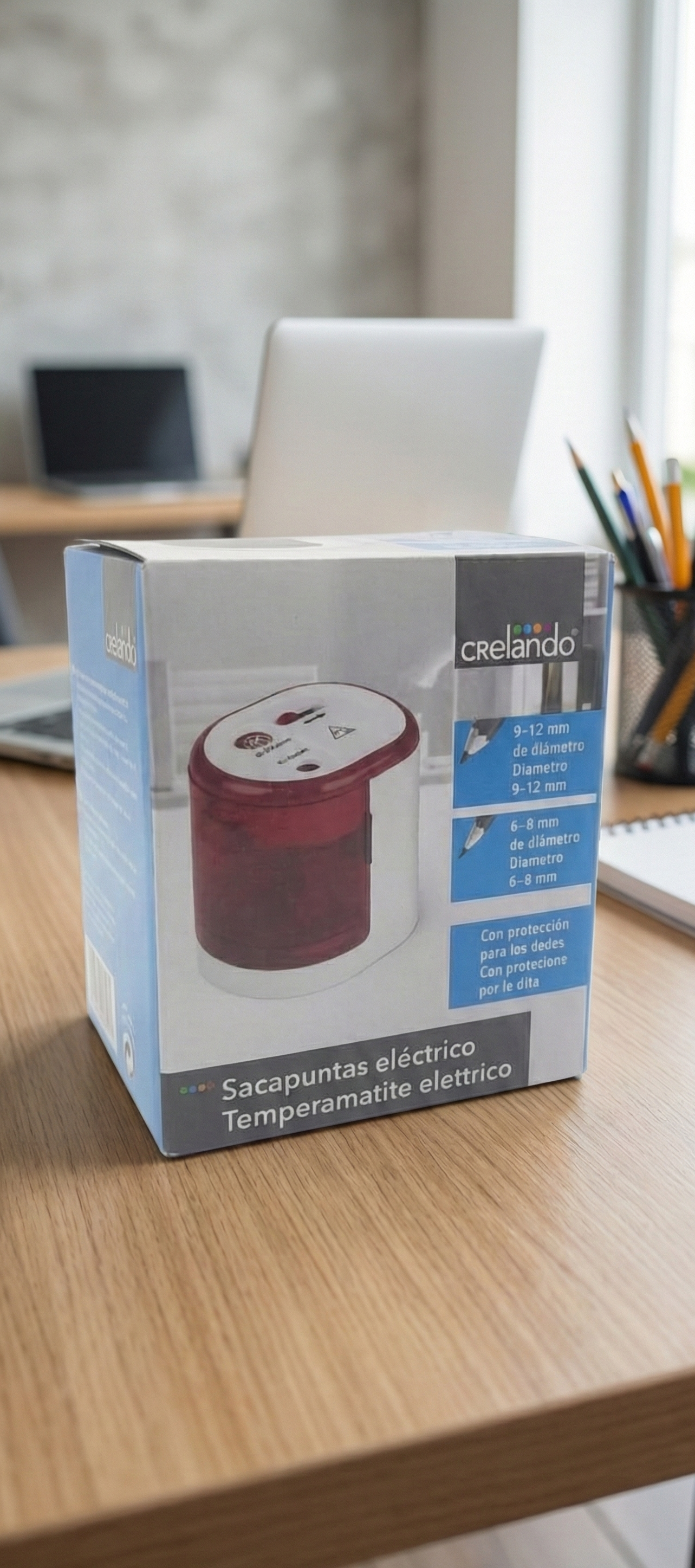 Crelando electric pencil sharpener.