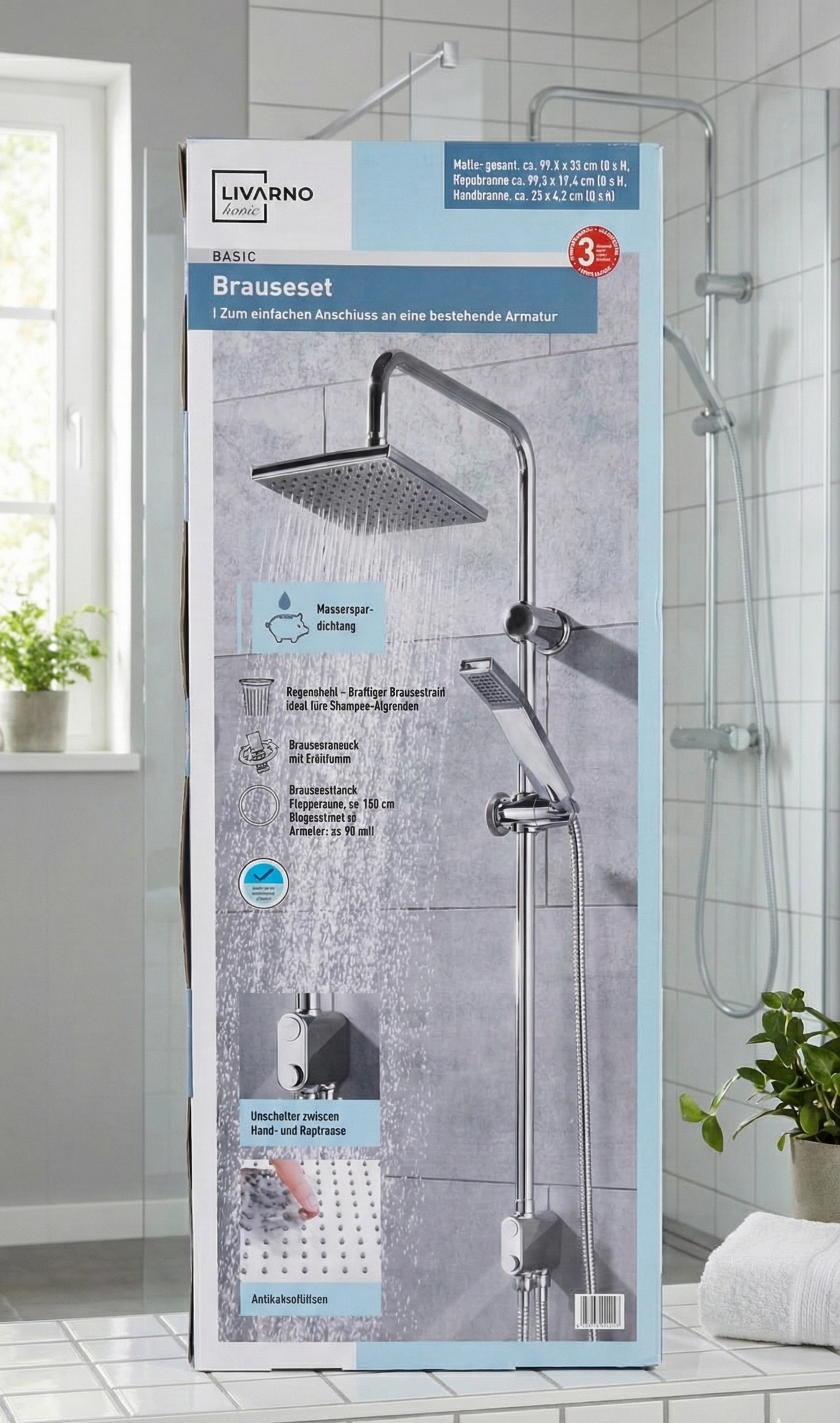Livarno Home Shower Riser Set.