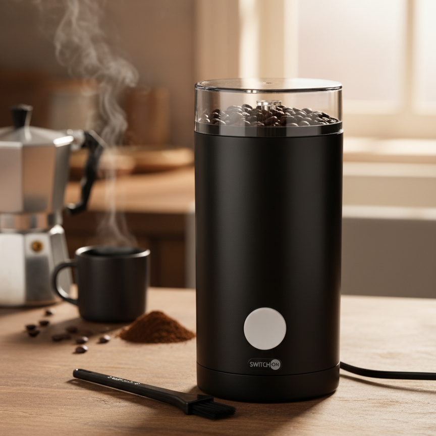 Switch On Electric Coffee Grinder