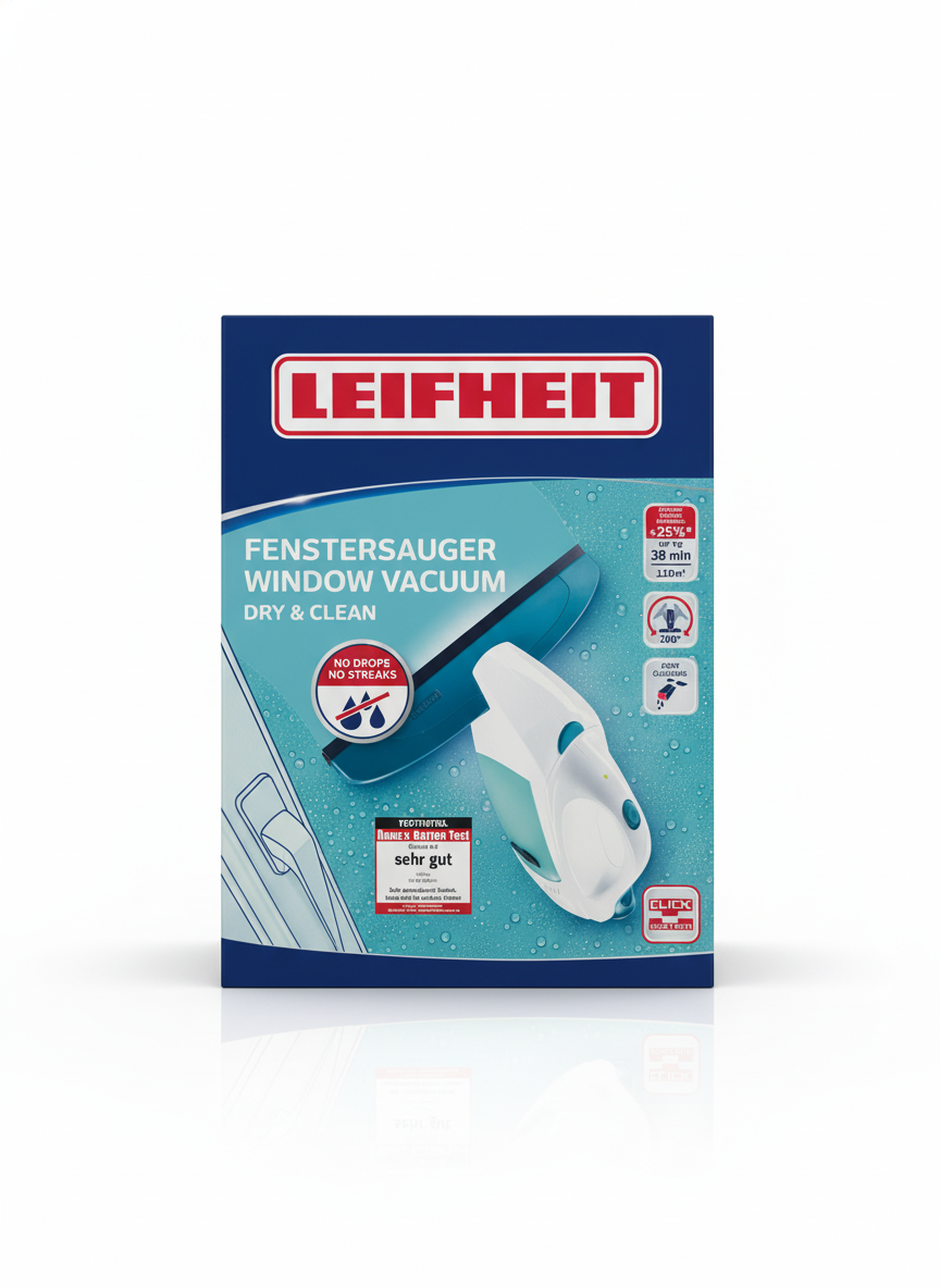 Leifheit Dry & Clean Window Vacuum