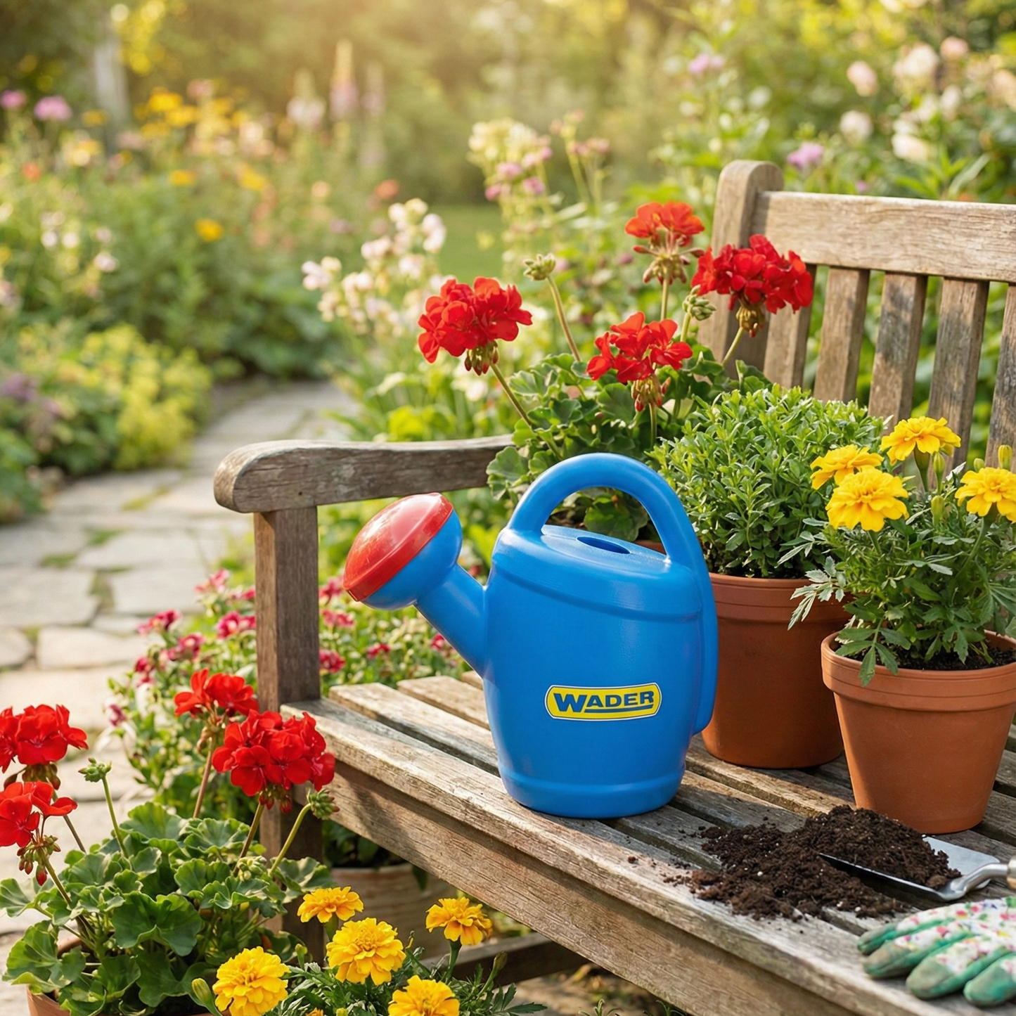 Wader-brand toy watering can