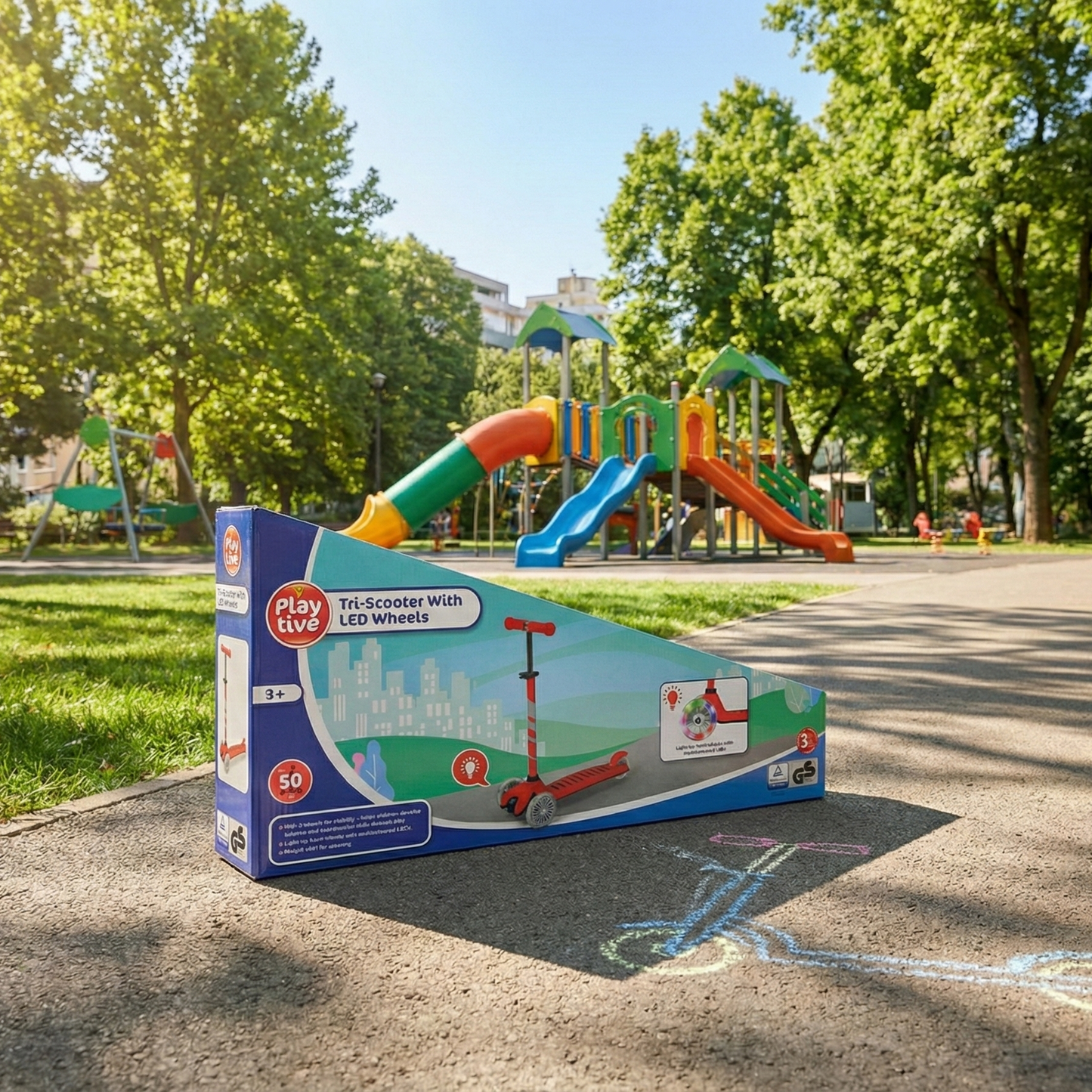 Playtive Tri-Scooter with LED Wheels
