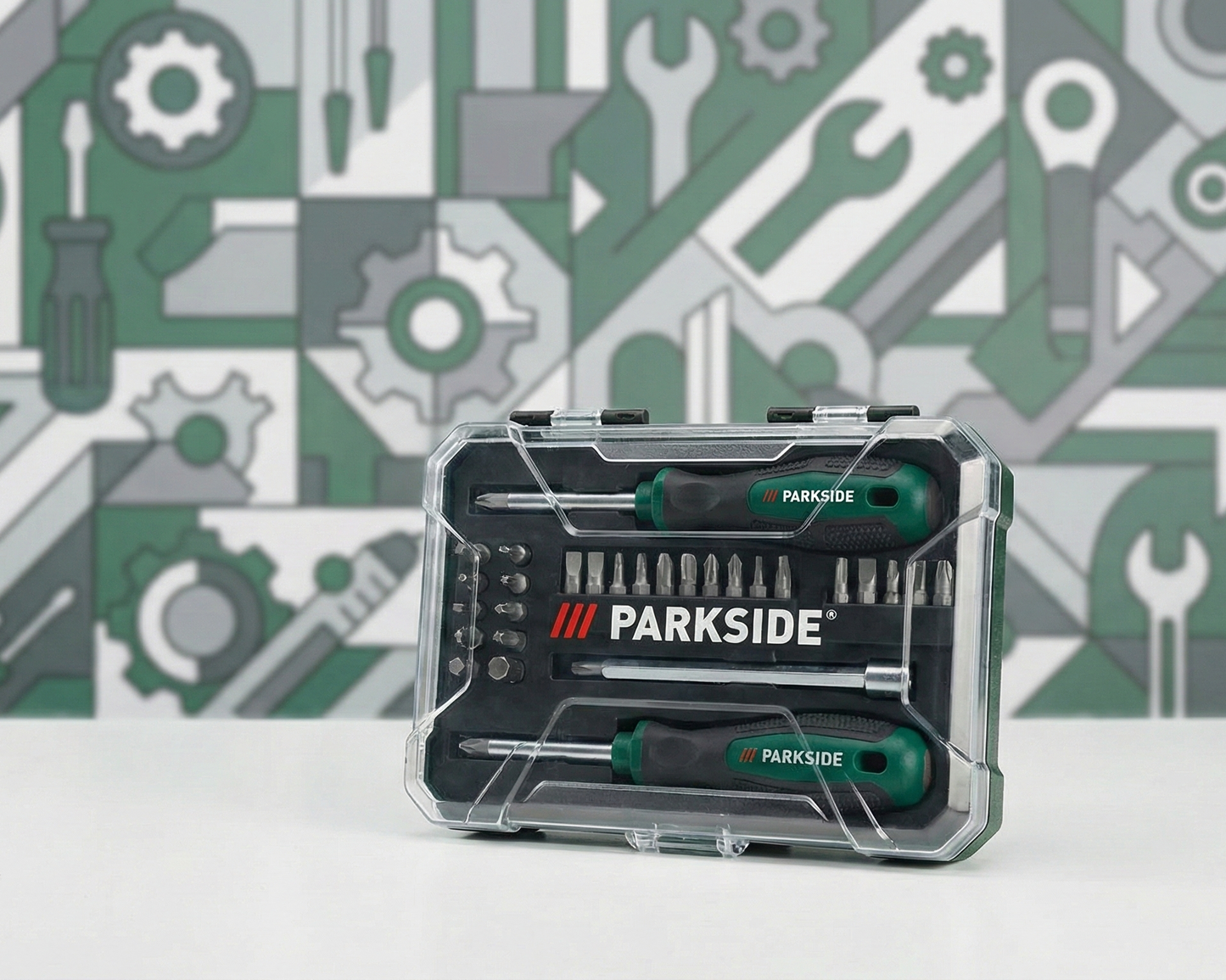 Parkside Precision Bit and Metric Nut Drive Set.