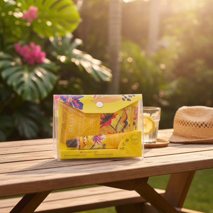 My Sunny Set, a body care gift set