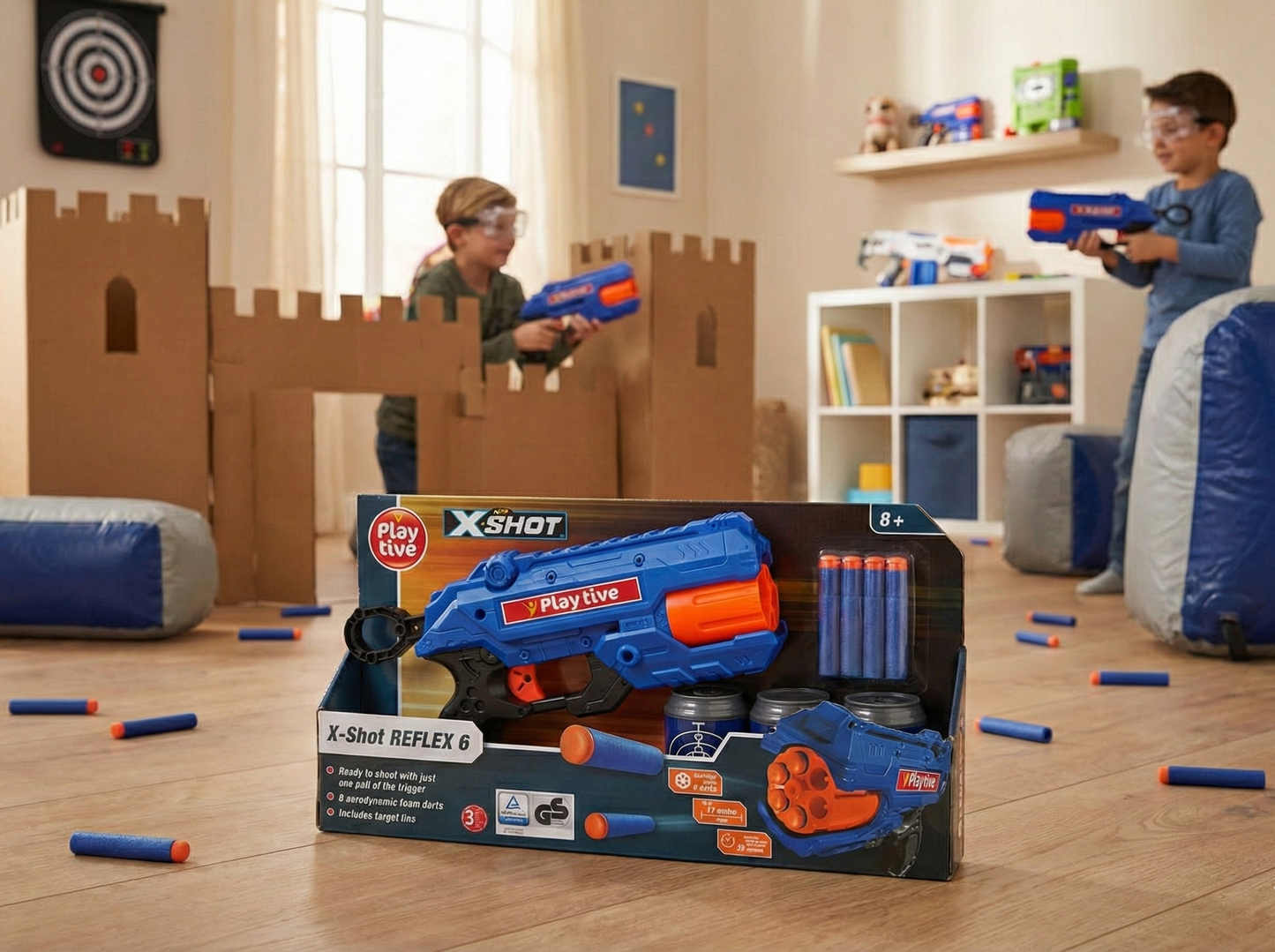 X-Shot Excel Reflex 6 foam dart blaster