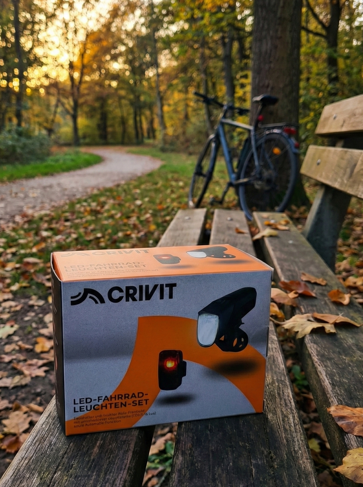 Crivit LED Bike Light Set