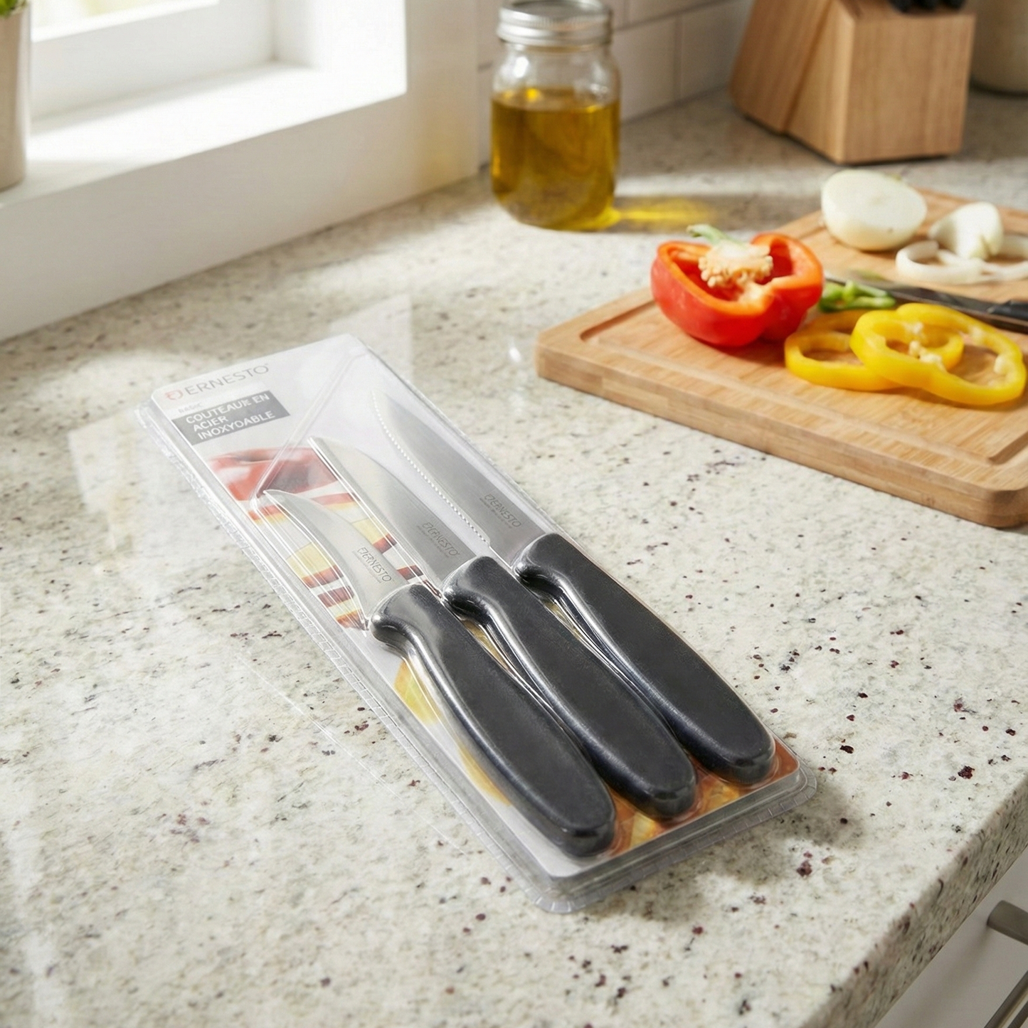 Ernesto Basic stainless steel knife set