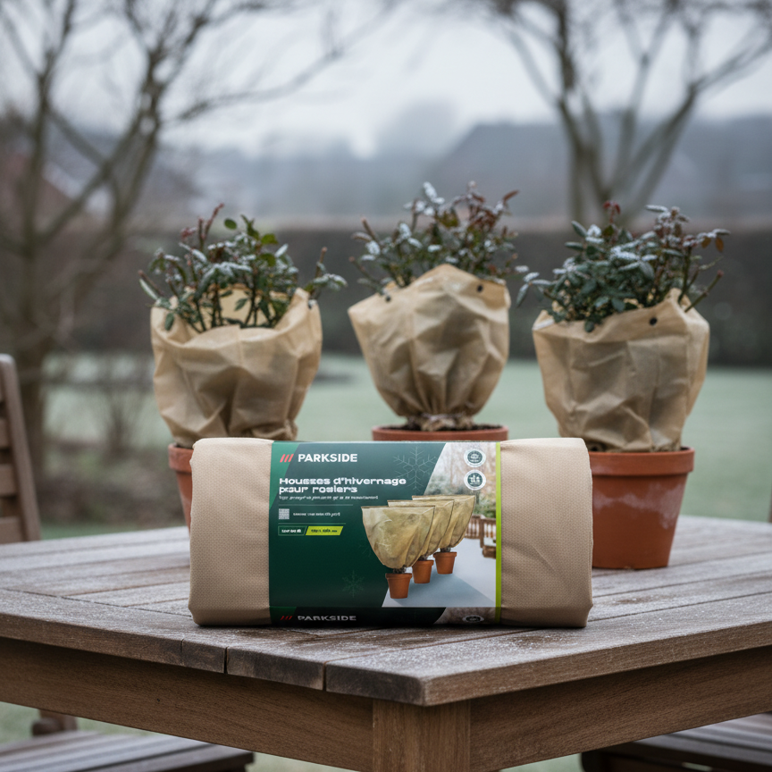 Parkside winter protection cover made of non-woven fabric