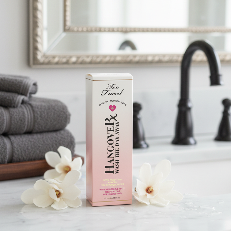 Too Faced Hangover Wash the Day Away Pore-Purifying Gentle Foaming Cleanser.