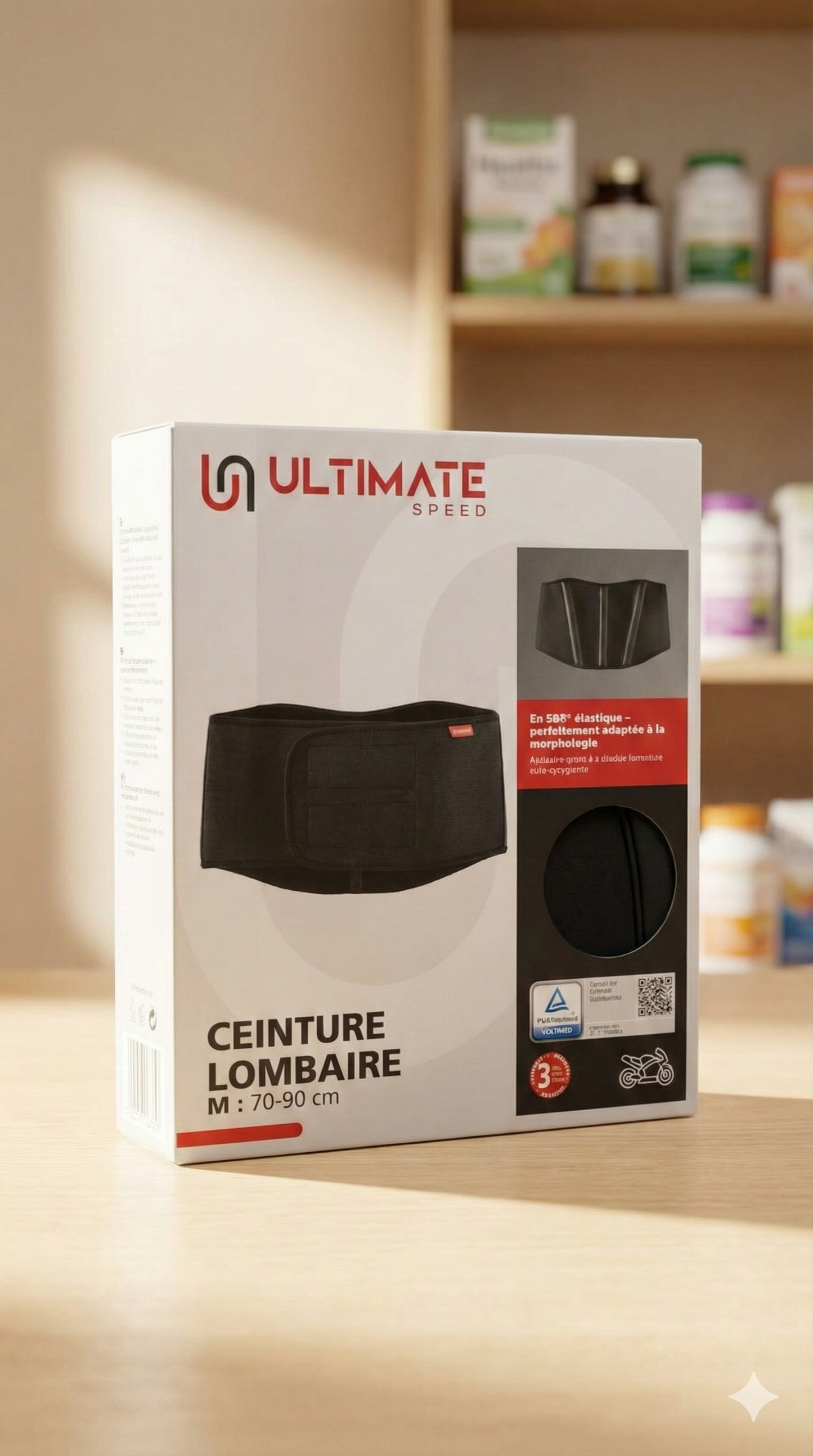 Ultimate Speed SBR Waist Trainer (CEINTURE LOMBAIRE).
