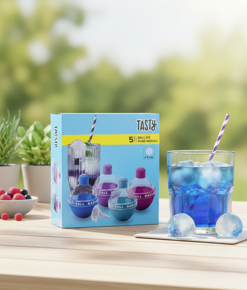 Tasty 5 Piece Ball Ice Cube Mould
