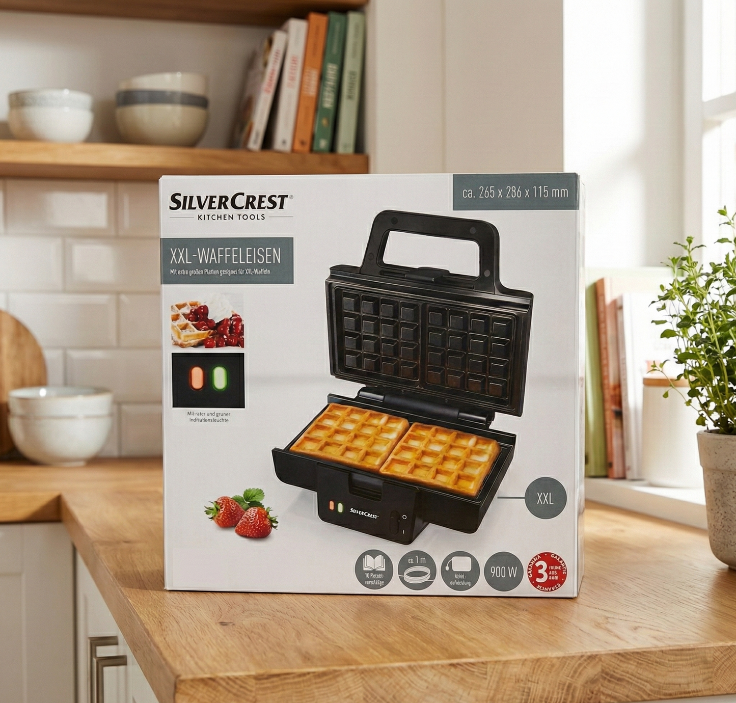 Silvercrest Kitchen Tools XXL-Waffeleisen (waffle maker)