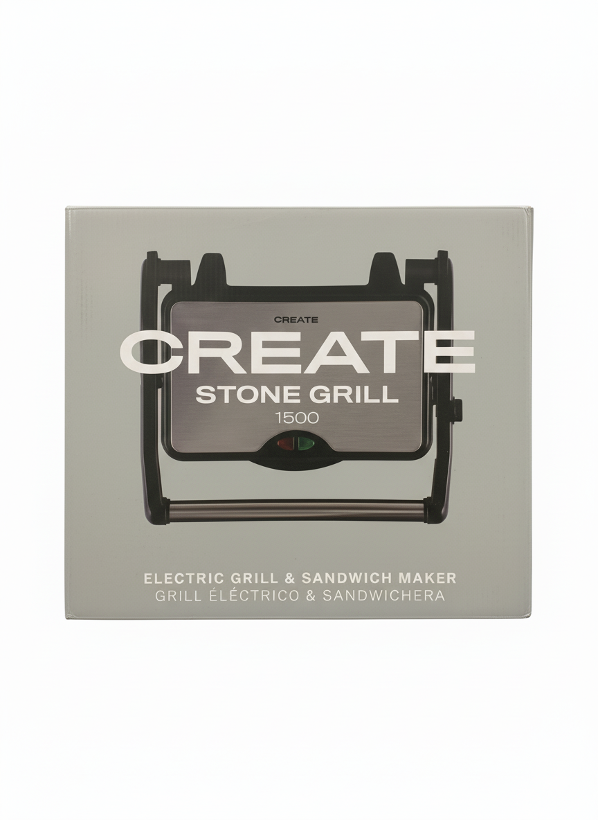 CREATE STONE GRILL 1500" electric grill and sandwich maker