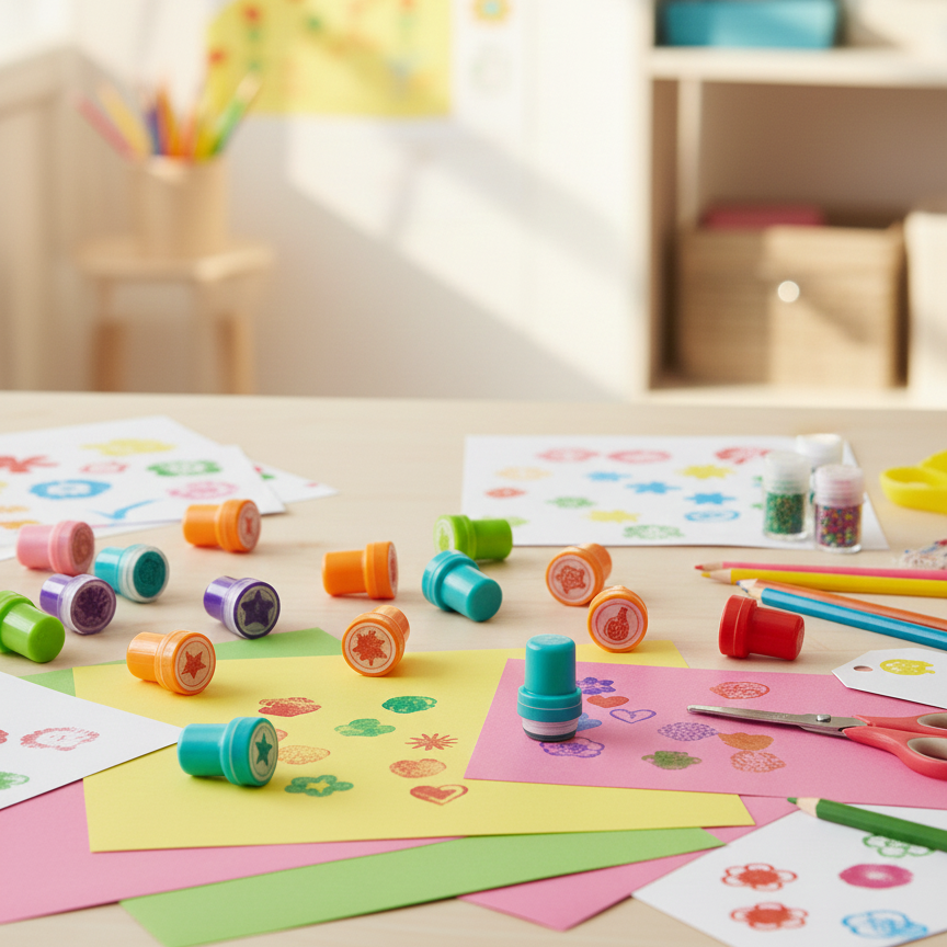 Crelando 26-Piece Set of Design Stamps