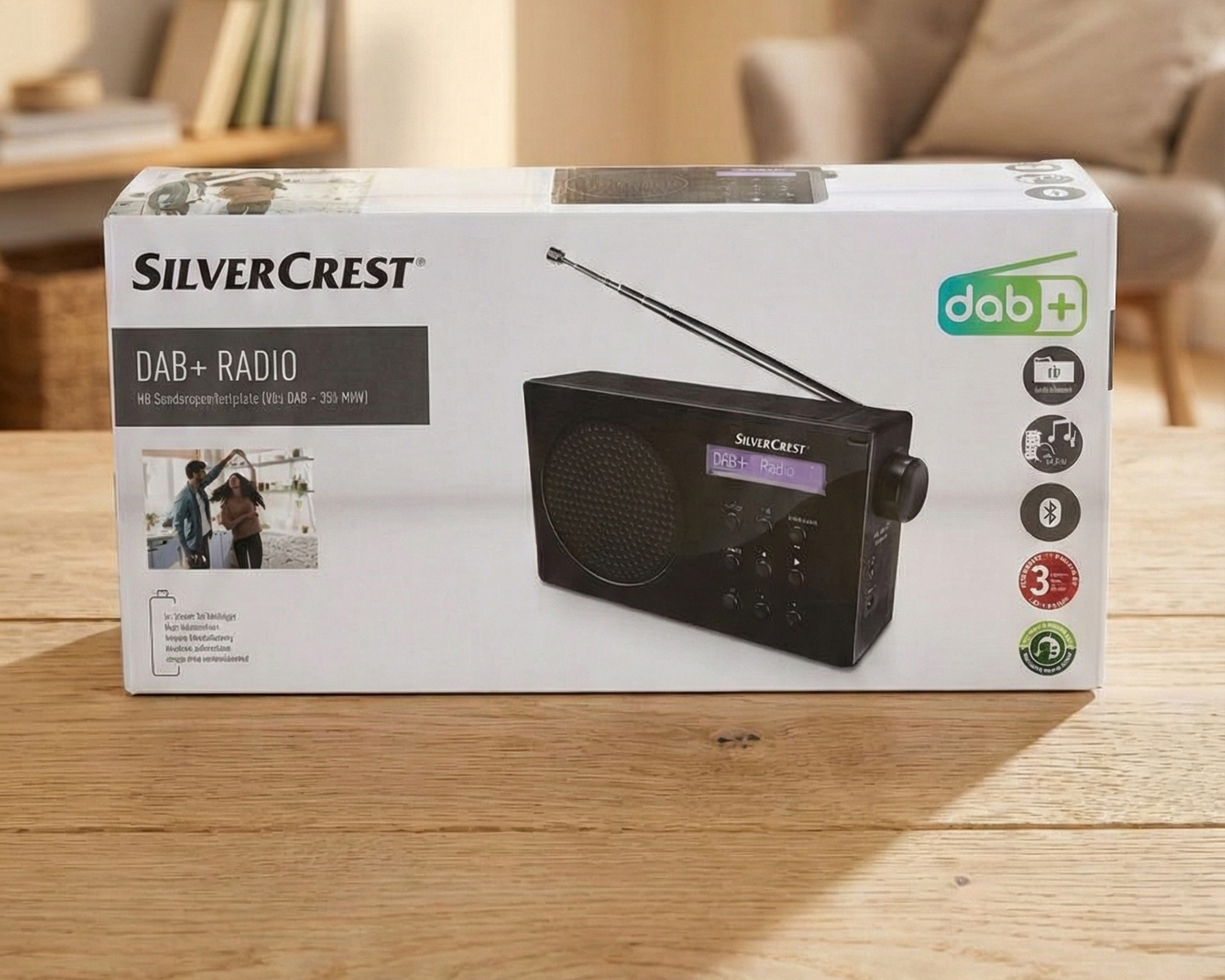 Silvercrest DAB+ Radio (model SDR 15 A3 or similar).