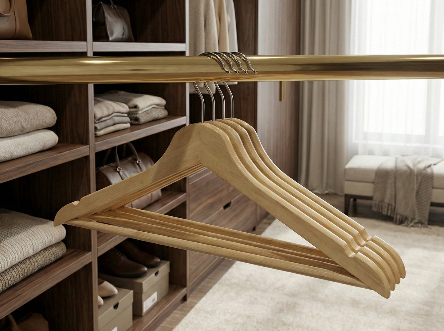 wood clothes hangers