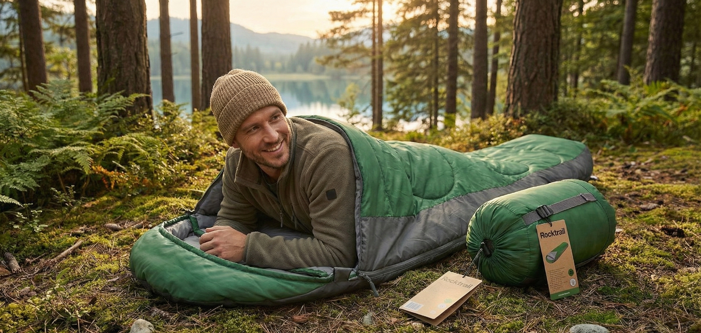 Rocktrail ultralight sleeping bag.