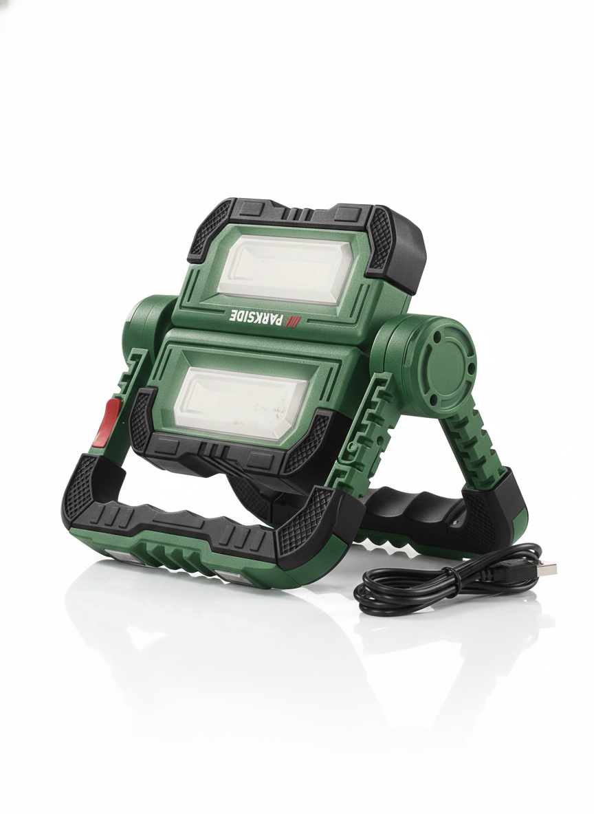 Parkside PBSL 5000 B2 LED work light with power bank functionality
