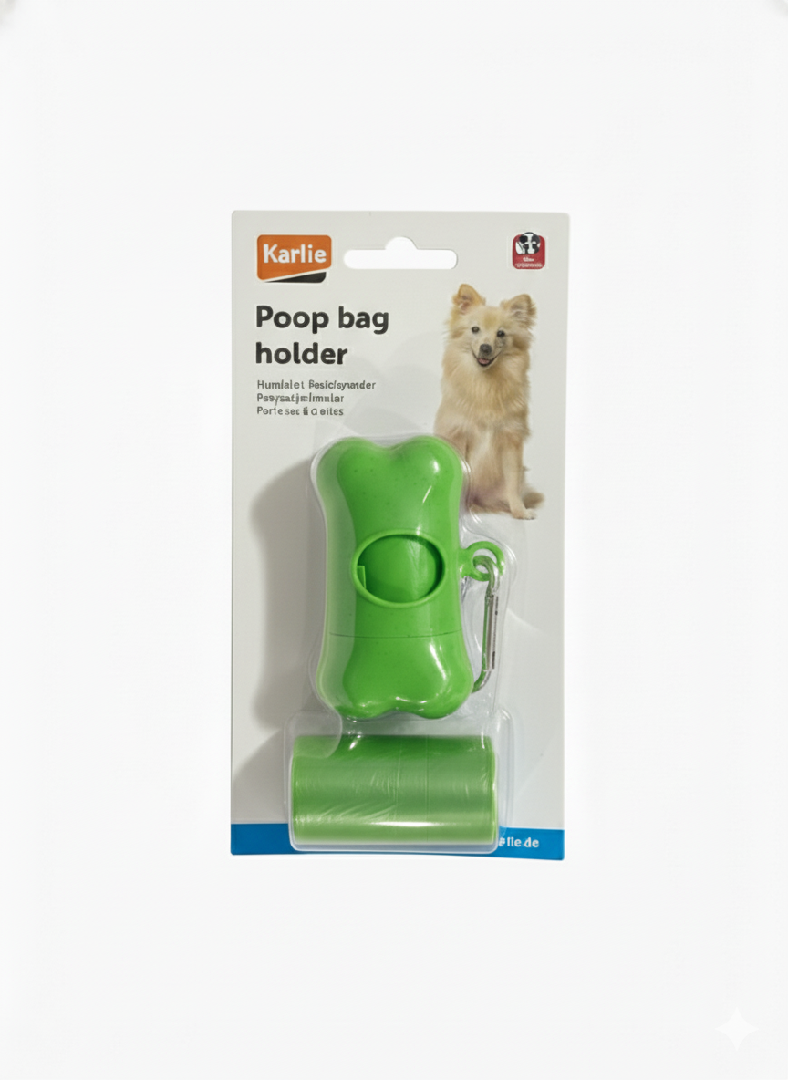Karlie brand dog poop bag holder and dispenser