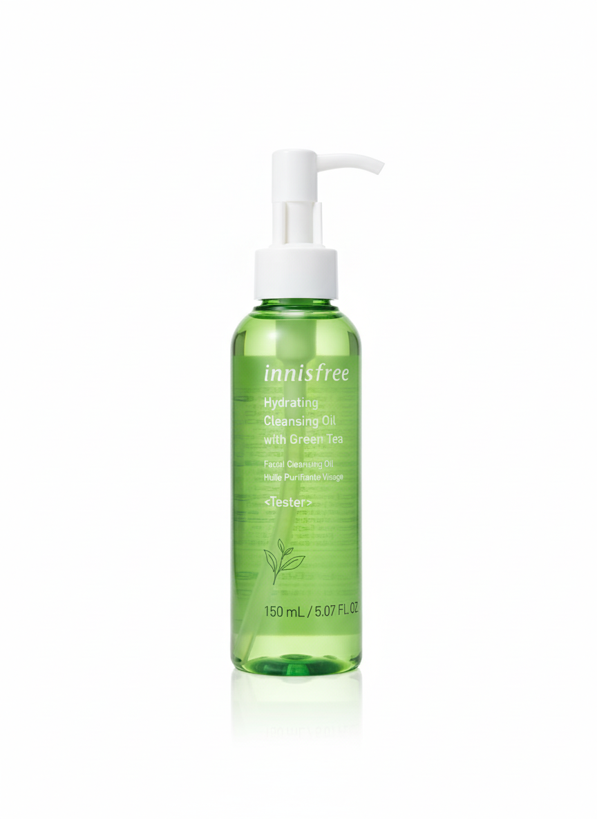 Innisfree Hydrating Cleansing Oil with Green Tea, also known as Innisfree Green Tea Amino Acid Cleansing Oil.