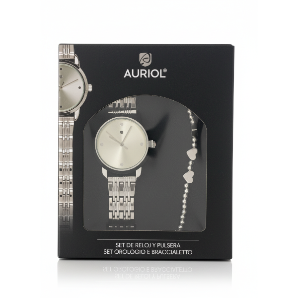 Auriol watch and bracelet set