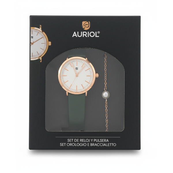 AURIOL LADIES WATCH AND BRACELET SET