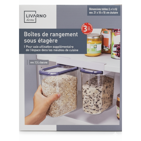 Livarno Home under-shelf storage container