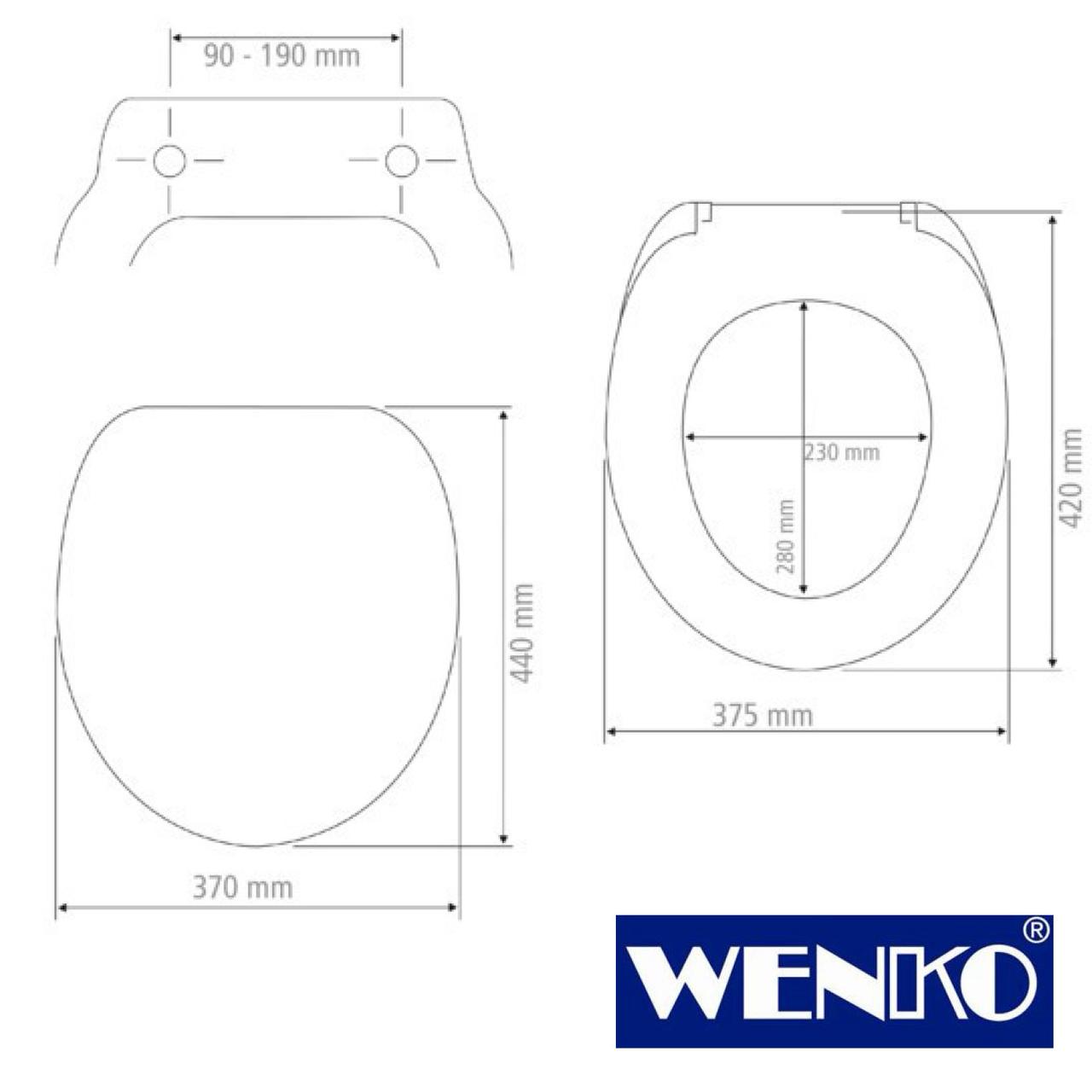 WENKO Duroplast toilet seat