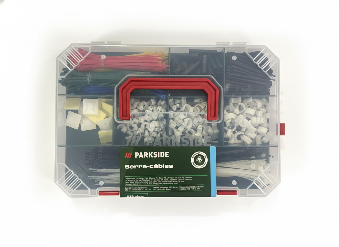 Parkside cable tie and heat shrink tube set