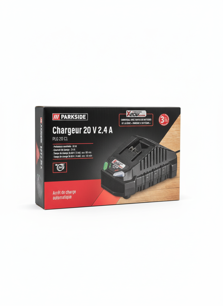 Parkside 20 V 2.4 A charger