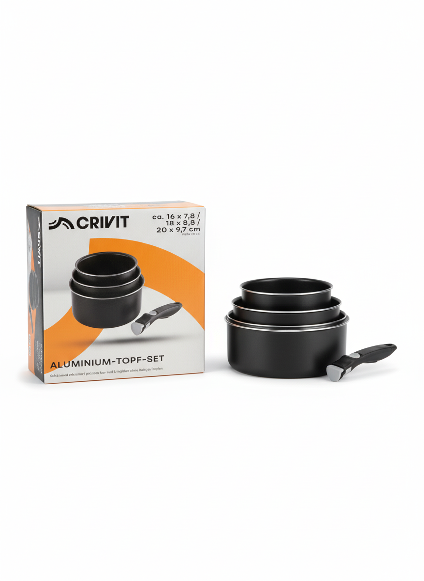 CRIVIT Aluminium-Topf-Set