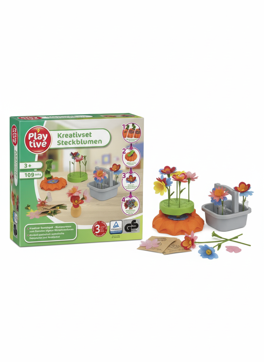 PLAYTIVE KREATIVSET STECKBLUMEN